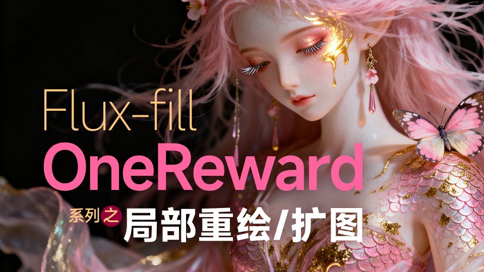 OneReward 局部重绘 扩图 工作流(Flux fill)