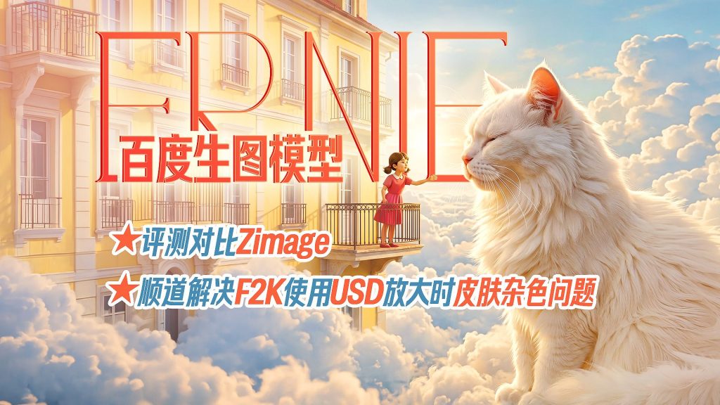 ◆ERNIE_Image生图模型◆与zimage对比评测◆F2K皮肤优化